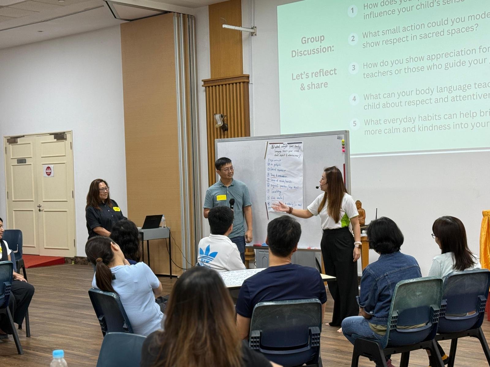Participants at a training workshop